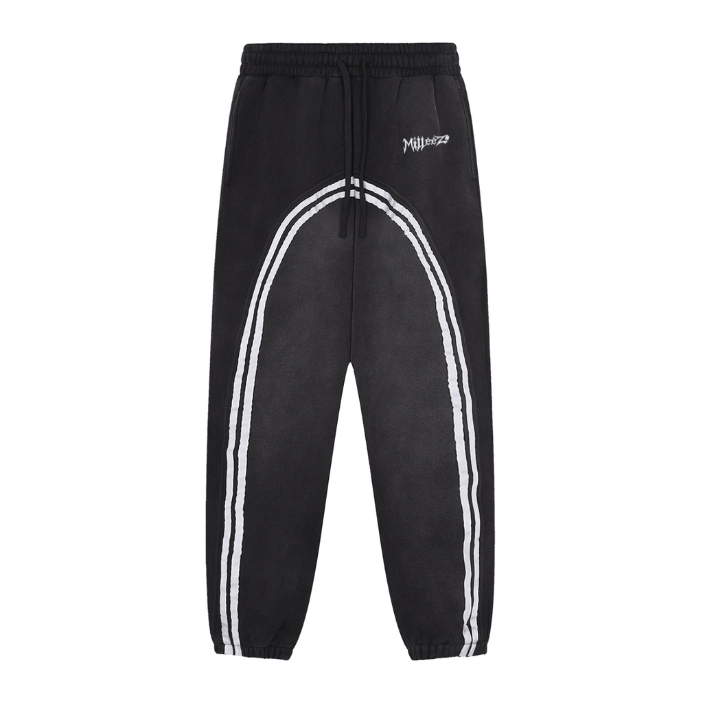 Sun Fade Contrast Tape Fleece Jogged Sweatpants