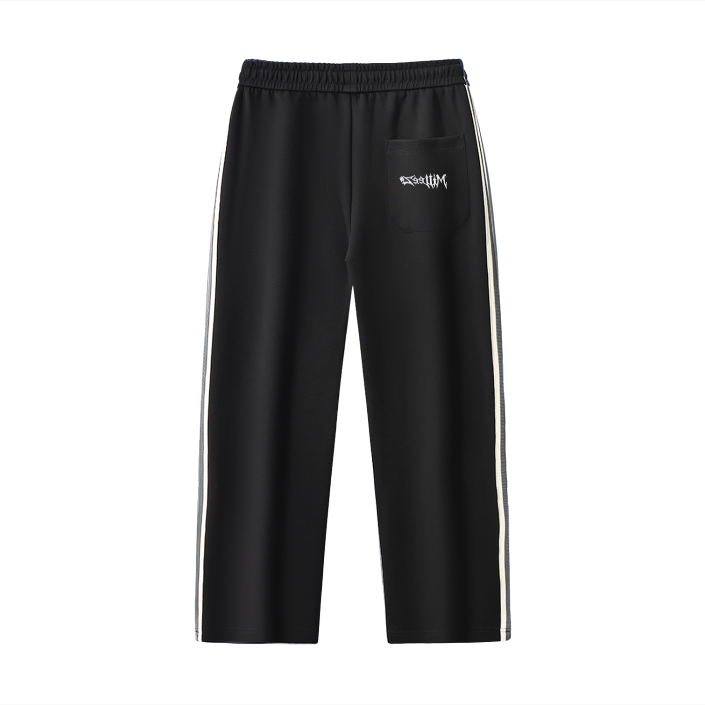 Contrast Side-Stripe Straight-Leg  Pants