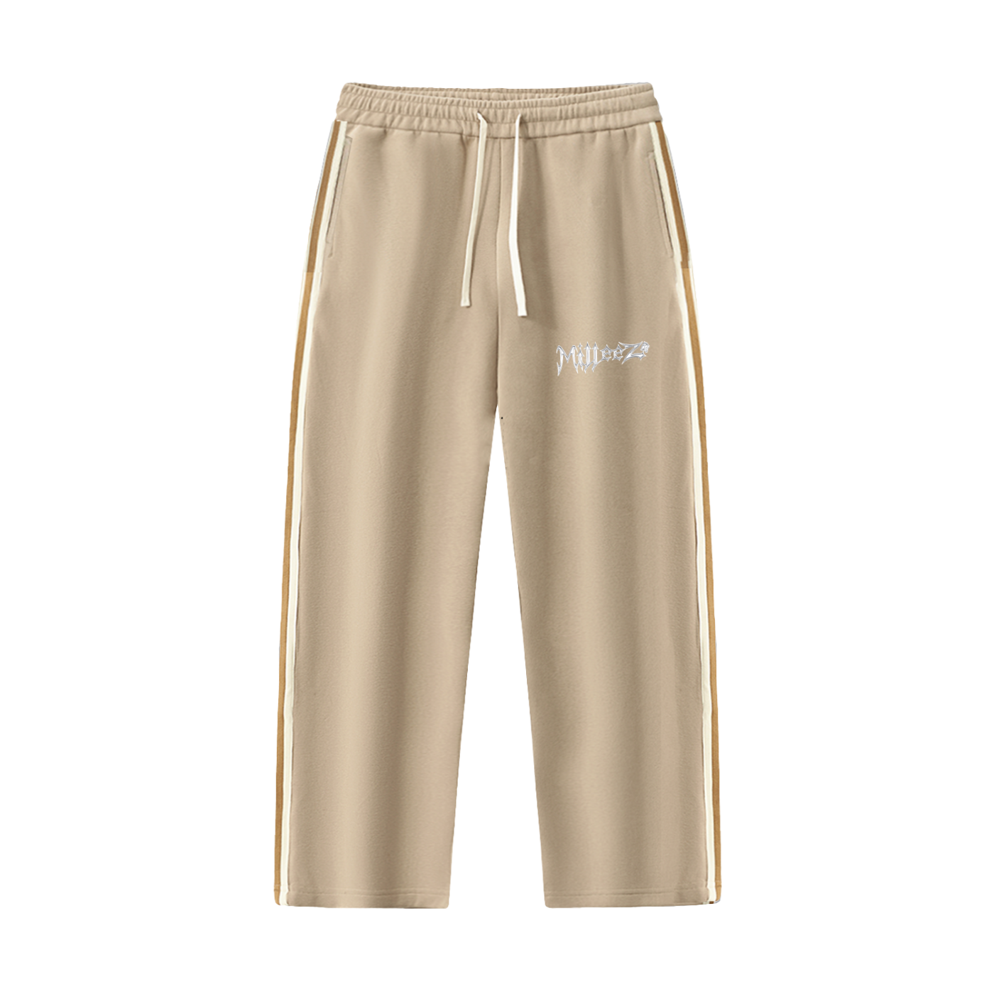 Contrast Side-Stripe Straight-Leg  Pants