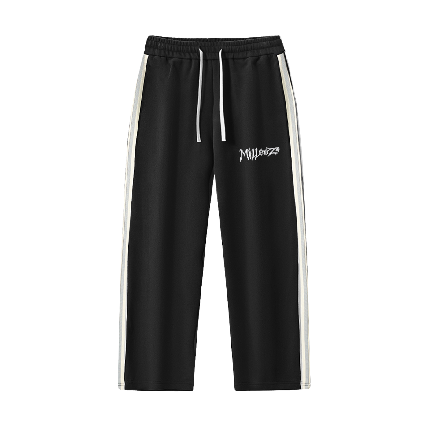 Contrast Side-Stripe Straight-Leg  Pants