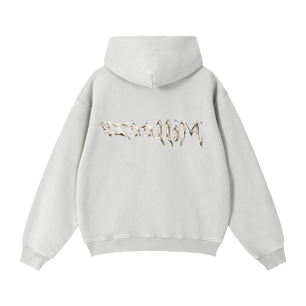 Zip-Through Boxy Fleece Hoodie