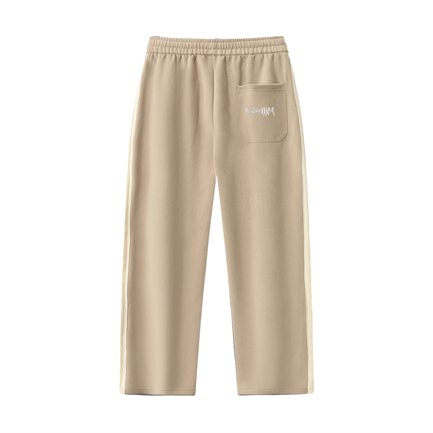 Contrast Side-Stripe Straight-Leg  Pants