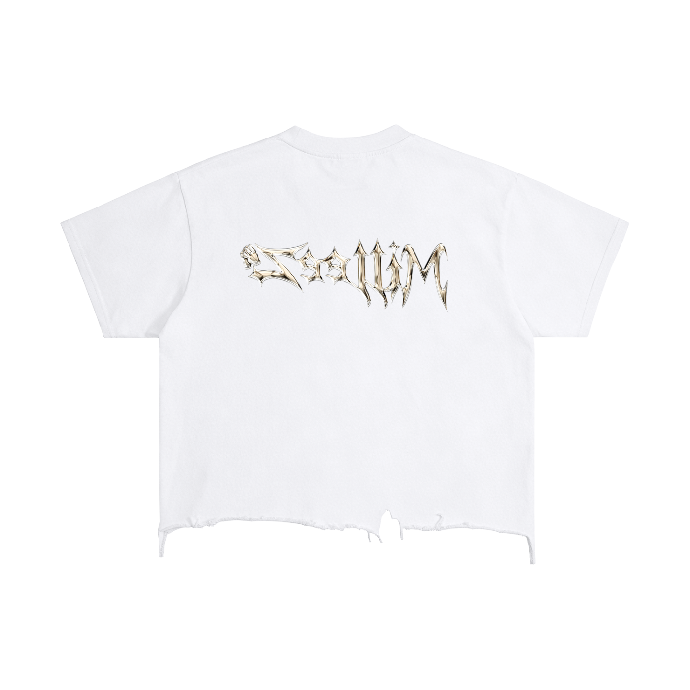 Vintage Wash Boxy Distressed Hem T-Shirt