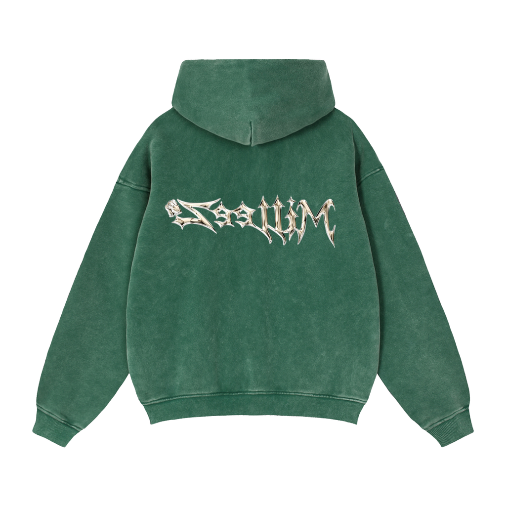 Zip-Through Boxy Fleece Hoodie