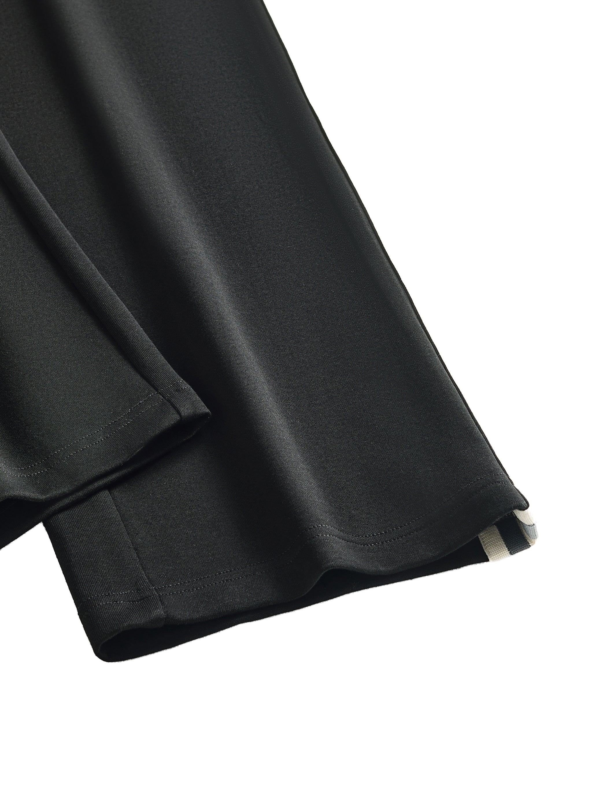 Contrast Side-Stripe Straight-Leg  Pants
